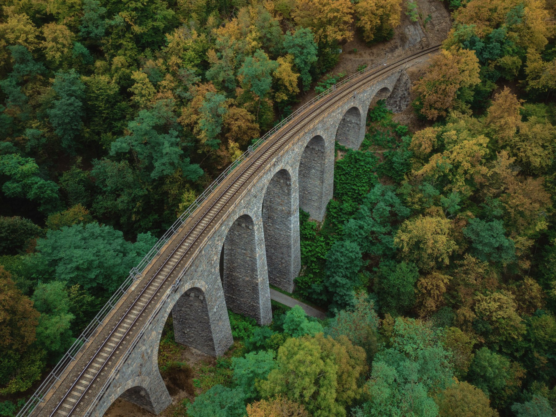 Drone BTP sur un ouvrage d’art