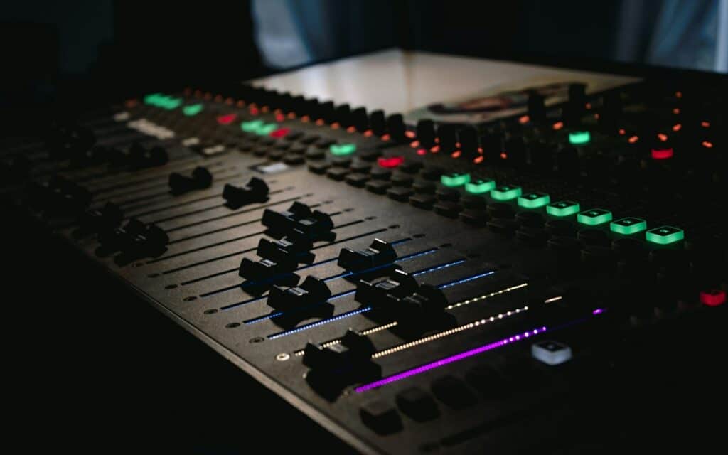 Console de mixage son